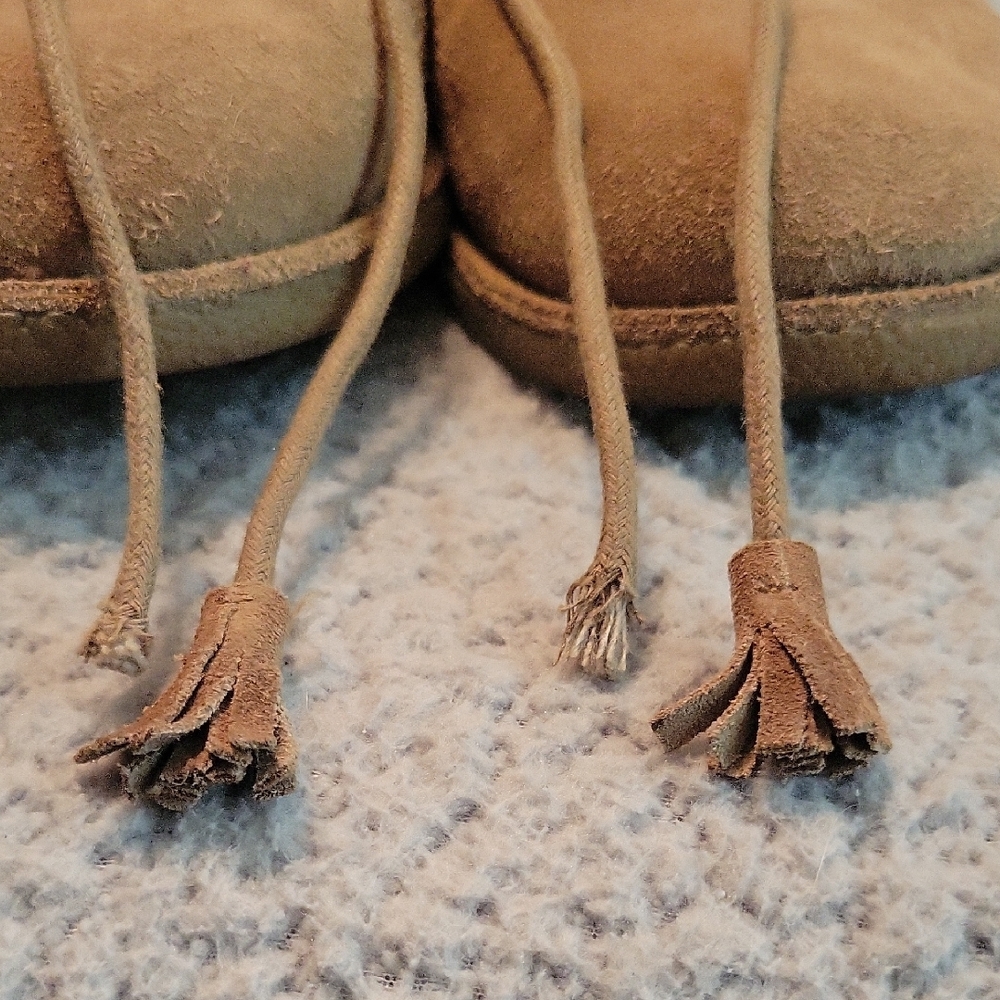 Lucky Brand Tan Suede Lace Up Boots - Picture 4 of 5